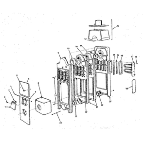 Combustion Chamber And Flue Collector Diagram and Parts List for 229941661  Kenmore Water Heater