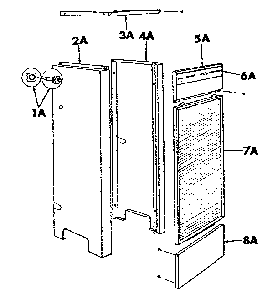 Part Location Diagram of 13-106 Kenmore Door