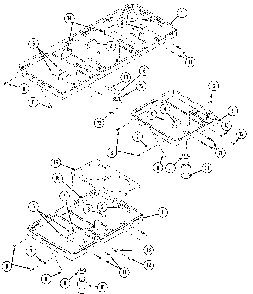 Burner box assembly Diagram and Parts List for 22305 1988 Kenmore Miscellaneous