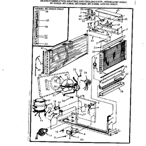 Functional Replacement Parts Diagram and Parts List for 867816210  Kenmore Air Conditioner