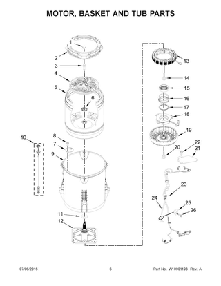 Part Location Diagram of W10005430 Kenmore Clamp