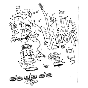Floor Polisher Diagram and Parts List for 10060753  Kenmore Polisher Buffer