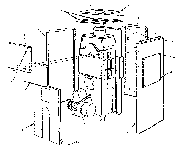 Jacket Diagram and Parts List for 22994267  Kenmore Water Heater