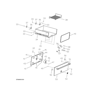 Part Location Diagram of 5304500631 Frigidaire HANDLE