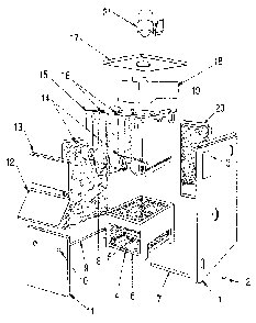 Jacket - section and base Diagram and Parts List for 22996462  Kenmore Water Heater