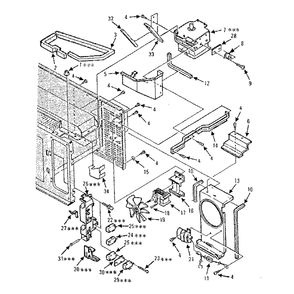 Part Location Diagram of 13057 Dacor ASY, LATCH Mounting BRKT