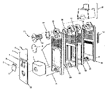 Combustion chamber and flue collector Diagram and Parts List for 229942380  Kenmore Water Heater