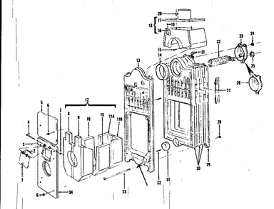 Part Location Diagram of 13-7A Kenmore Door spring