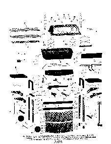 Gas grill Diagram and Parts List for 640-775957-111  Kenmore Grill