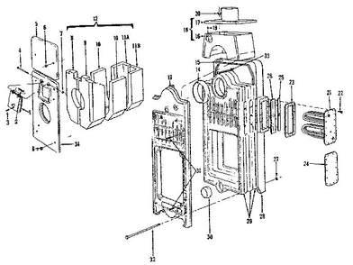 Part Location Diagram of 1365 Maytag Burner