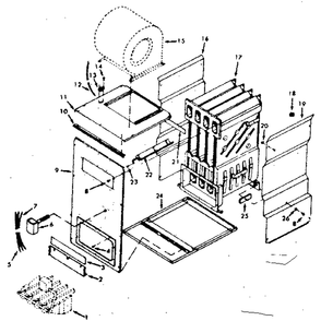 Part Location Diagram of 86423 Dacor B-BURNER, COMPLETE KIT