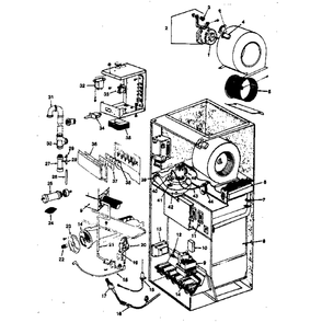 Functional Replacement Parts/769182 Diagram and Parts List for 867769522  Kenmore Furnace