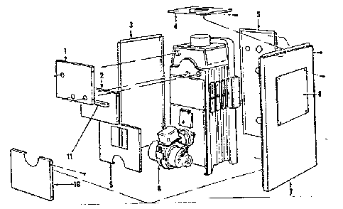 Flush jacket Diagram and Parts List for 229171  Kenmore Water Heater
