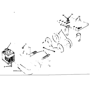 Burner & Manifold Parts Diagram and Parts List for 229961750  Kenmore Water Heater