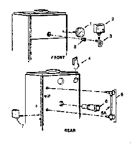 Boiler controls Diagram and Parts List for 229945060  Kenmore Water Heater