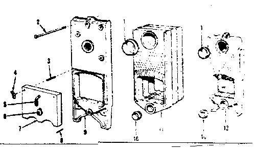 Doors and unit sections Diagram and Parts List for 229962371  Kenmore Water Heater