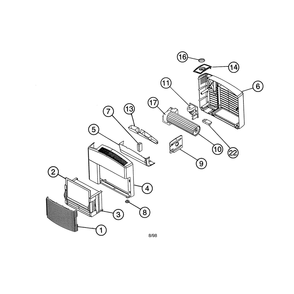 None Diagram and Parts List for 6358314501  Kenmore Air Purifier