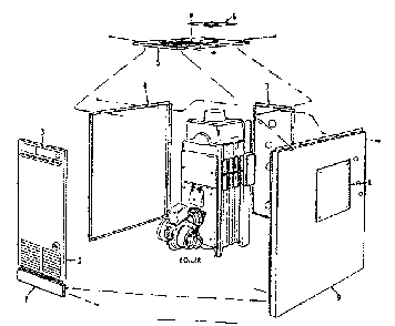 Extended jacket parts Diagram and Parts List for 2295130  Kenmore Water Heater