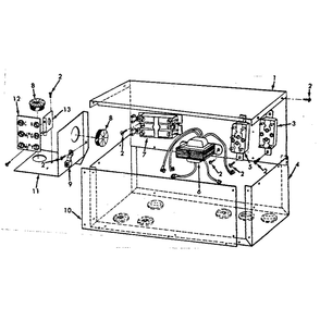 Control Box Diagram and Parts List for 867815112  Kenmore Air Conditioner