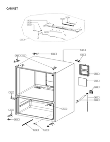 Cabinet Diagram and Parts List for 11173029120  Kenmore Refrigerator