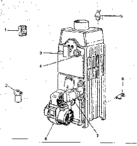 Part Location Diagram of 78727 Kenmore Oil burner assembly