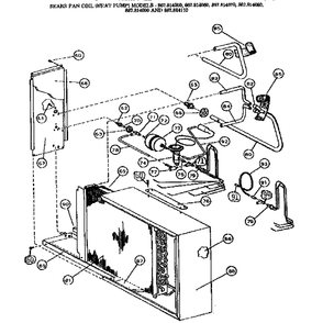 Functional Replacement Parts/814050 Diagram and Parts List for 867814080  Kenmore Air Conditioner
