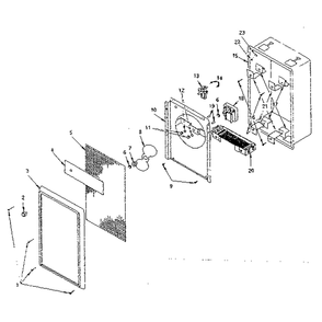 Replacement Parts Diagram and Parts List for 349581511  Kenmore Furnace
