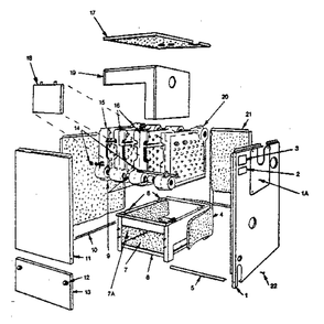 Non-Functional Replacement Parts Diagram and Parts List for 229964121  Kenmore Water Heater