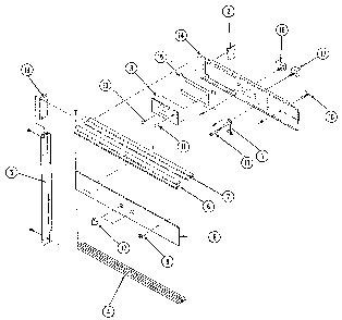 Control panel Diagram and Parts List for 21433 1988 Kenmore Wall Oven
