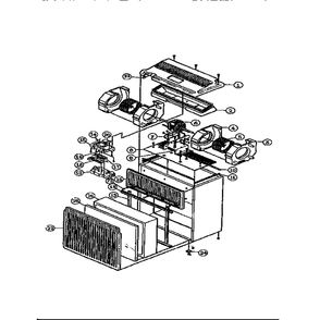 Air Cleaner Diagram and Parts List for 47183308  Kenmore Air Purifier