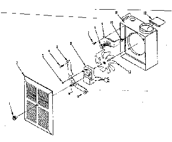 Part Location Diagram of X719-1 Kenmore Shutter