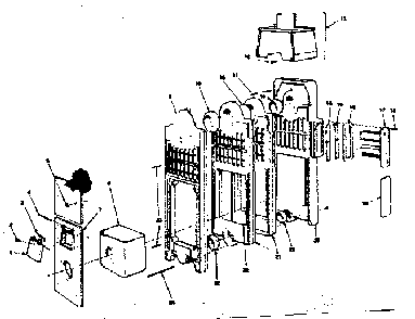 Part Location Diagram of 1365-46 Kenmore Flue colltr