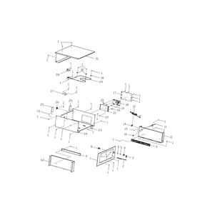 Body Diagram and Parts List for 79048003604  Kenmore Warming Drawer