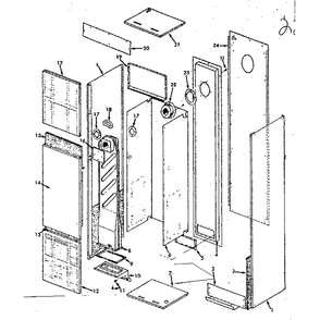 Non-Functional Replacement Parts Diagram and Parts List for 867758090  Kenmore Furnace