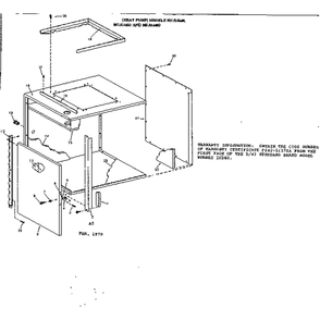 Non-Functional Replacement Parts Diagram and Parts List for 867814460  Kenmore Air Conditioner