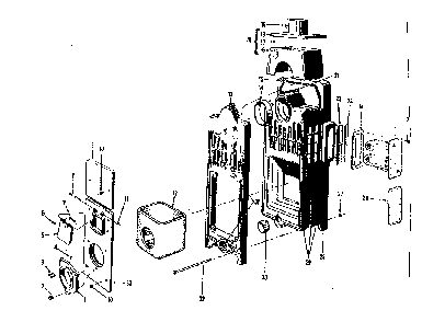 Part Location Diagram of 13-162-9 Kenmore Flue top
