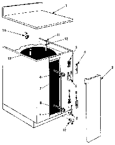 Replacement parts Diagram and Parts List for 220311800  Kenmore Water Heater