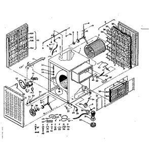 Functional Replacement Parts Diagram and Parts List for 5656198  Kenmore Air Conditioner