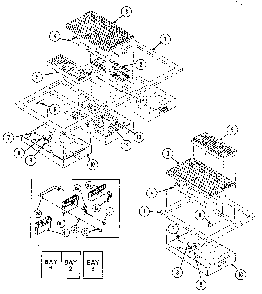 Top assembly Diagram and Parts List for 22305 1988 Kenmore Miscellaneous