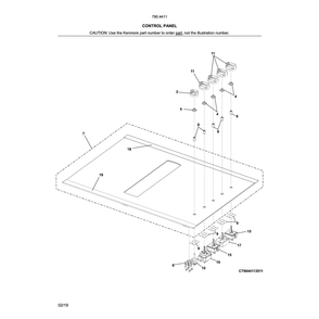 Part Location Diagram of 5304485509 Frigidaire SERVICE DATA SHEET