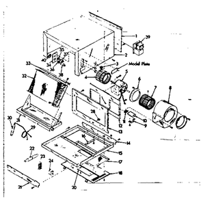 Unit Parts Diagram and Parts List for 769814411  Kenmore Air Conditioner
