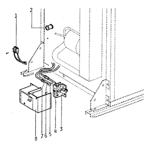 Back View Diagram and Parts List for 49163  Kenmore Refrigerator