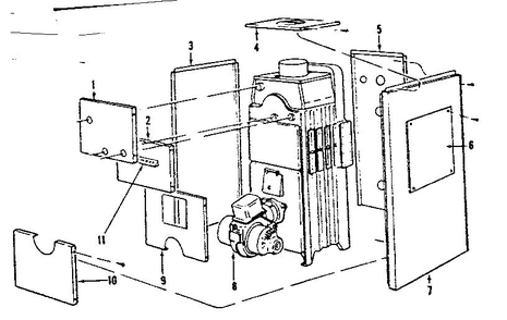 Flush Jacket Parts Diagram and Parts List for 2298134  Kenmore Water Heater