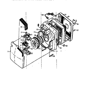 Unit Parts Diagram and Parts List for 83306  Kenmore Air Purifier