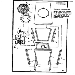 Non-Functional Replacement Parts Diagram and Parts List for 867816510  Kenmore Air Conditioner
