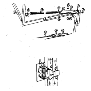 Extension Spring Diagram and Parts List for 51467716  Kenmore Garage Door Opener