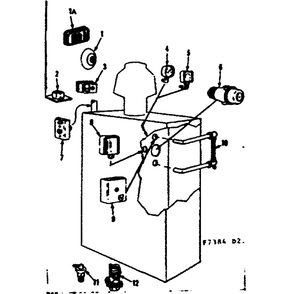 Boiler Controls Diagram and Parts List for 8677397  Kenmore Water Heater