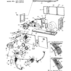 Functional Replacement Parts Diagram and Parts List for 867740720  Kenmore Heater