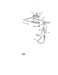 Single Wheel Blower-Rm325h Diagram and Parts List for 23351200  Kenmore Range Hood