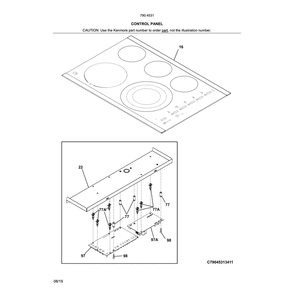 Part Location Diagram of 316473301 Frigidaire BOARD